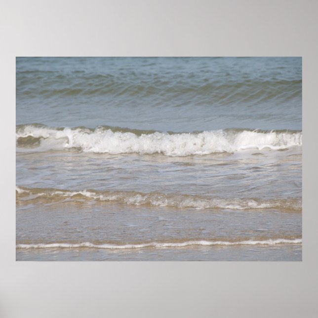 Póster Vistas a la playa - agua (Frente)