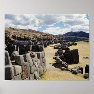 Póster Vistas a las paredes de piedra