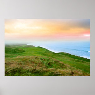 Póster vistas al campo de golf Ballybunion