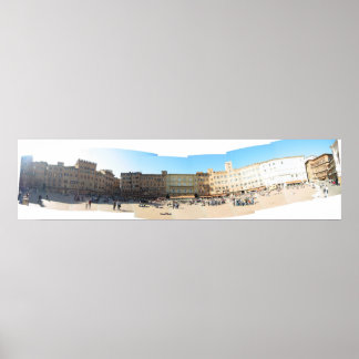 Póster vistas al campo de Siena