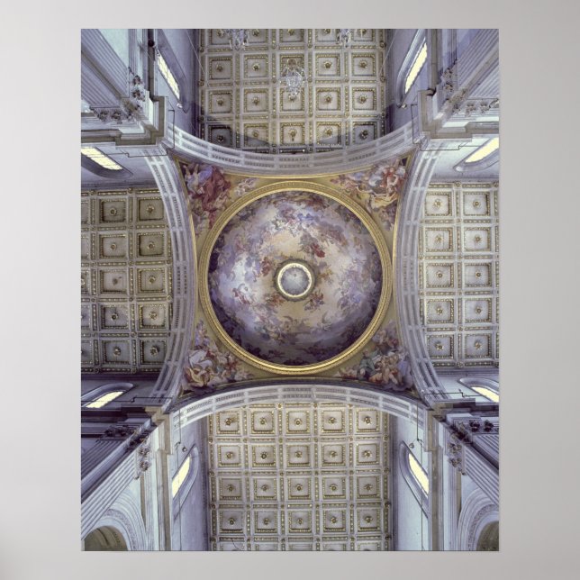 Póster Vistas al interior de la cúpula, construida en 142 (Frente)