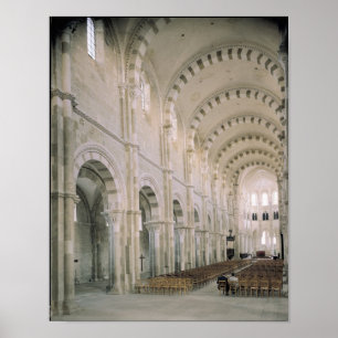 Póster Vistas al interior de la nave, siglo XII