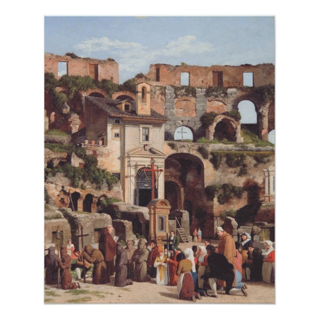 Póster Vistas al interior del Coliseo (Anverso)