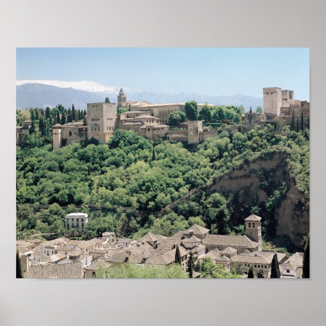 Póster Vistas al Palacio de la Alhambra (Frente)
