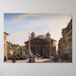 Póster Vistas al Panteón, Roma