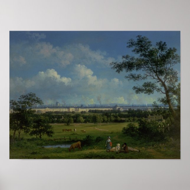 Póster Vistas al parque de Regent (Frente)