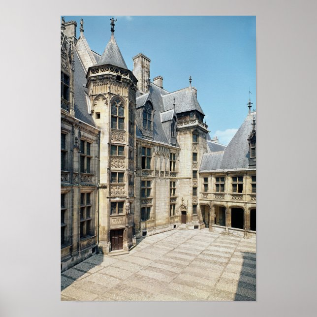 Póster Vistas al patio interior, 1443-51 (Frente)