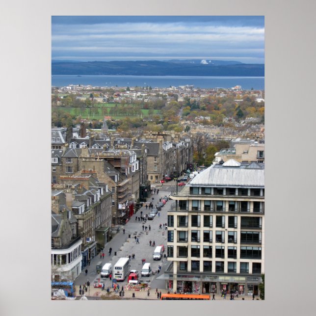 Póster Vistas de Edimburgo Escocia (Frente)