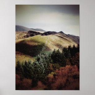 PÓSTER VISTAS DE MONTAÑAS DE GALES