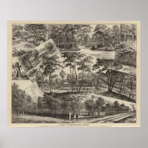 Póster Vistas del parque de Merriam, Kansas