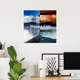 Póster Vistas fotográficas de Niagara Falls Nueva York