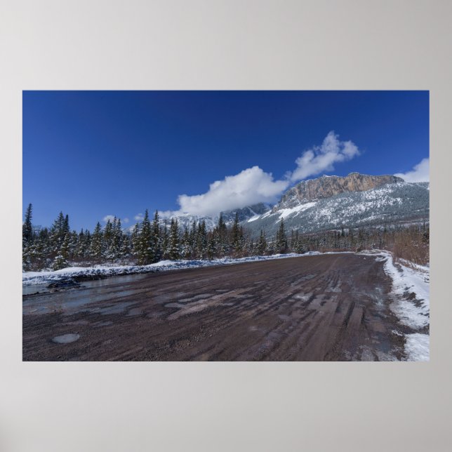 Póster Vistas majestuosas de la montaña del Castillo (Frente)