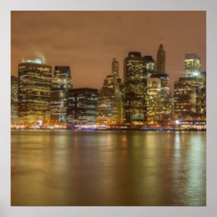 Póster Vistas panorámicas a la ciudad de Nueva York