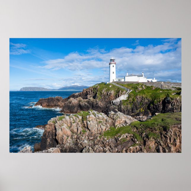 Póster Vistas panorámicas al faro de Fanad Head Irlanda (Frente)