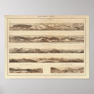 Póster Vistas panorámicas al Monte Washington