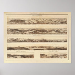 Póster Vistas panorámicas del soporte Washington