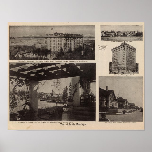 Póster Vistas, Seattle (Frente)