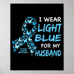 Póster Viste de Azul Claro por mi Esposo - Cáncer de Prós