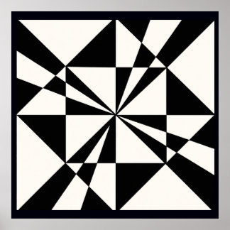 Póster Visual Pull | Modern Stretched Canvas Print