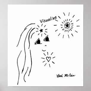 Póster "Visualice" el poster
