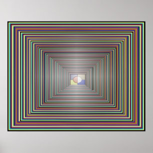 Póster Visualización de la meditación de la concentración