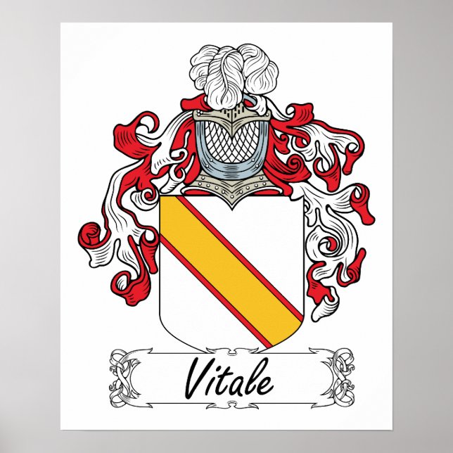 Póster Vitale Family Crest (Frente)