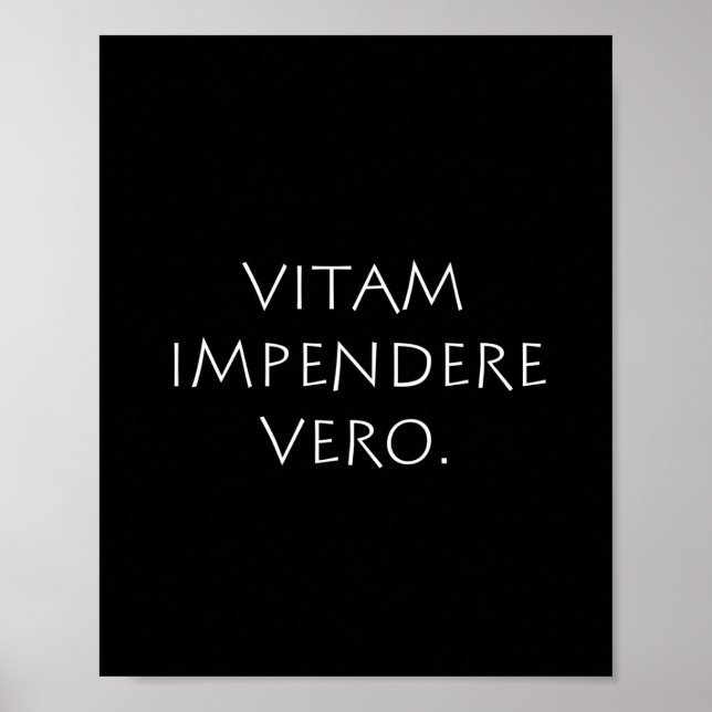Póster Vitam Impendere Vero (Frente)