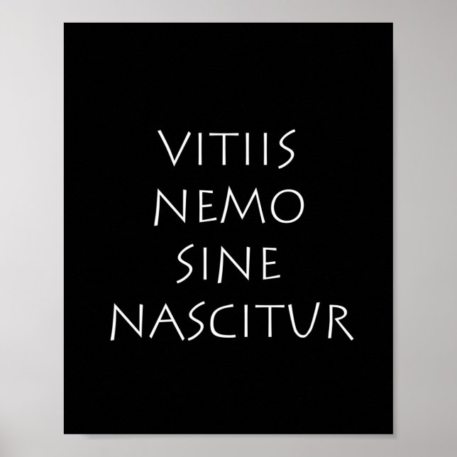 Póster Vitiis nemo sine nascitur (Frente)
