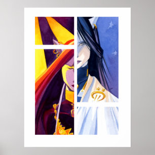 Póster Vitral de la caída de Alysha