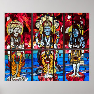 Póster Vitral de la trinidad