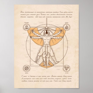 Póster Vitruvian Aang