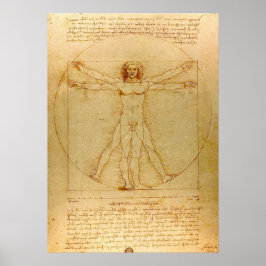 Póster Vitruvian Man by Leonardo da Vinci