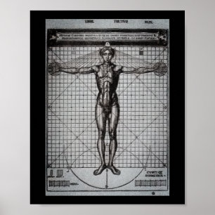 Póster Vitruviano (Vitruvio: De arquitectura)