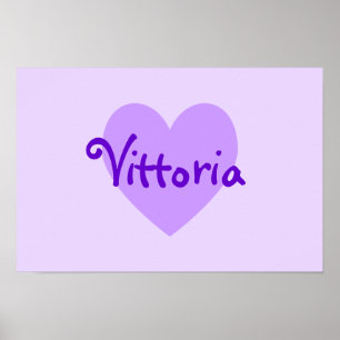 Póster Vittoria en morado