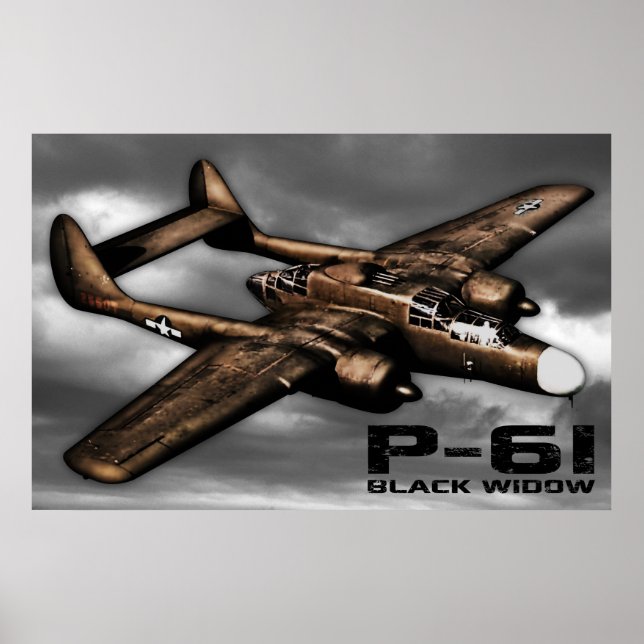 Póster Viuda negra P-61 (Frente)