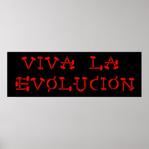 Póster Viva la evolución