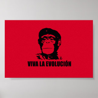 Póster Viva la evolución