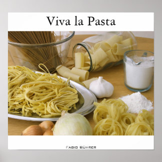 Póster Viva la pasta