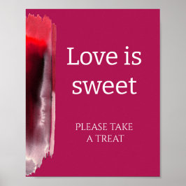 Póster Viva Magenta El amor moderno es una ducha dulce de