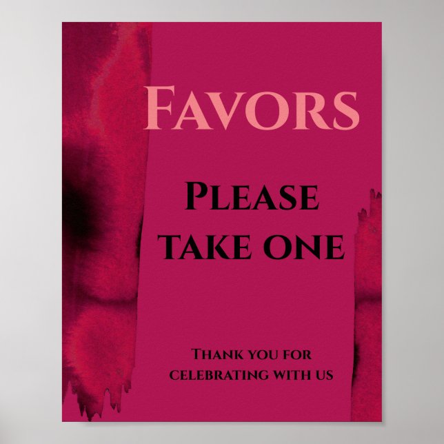 Póster Viva Magenta, favor moderno por favor tome uno (Frente)