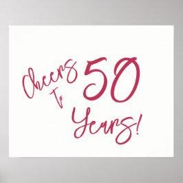 Póster Viva Magenta vientos para Poster de 50 años