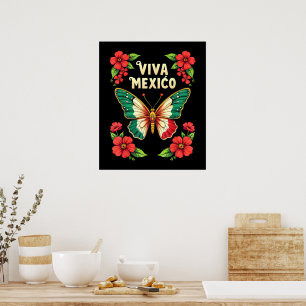 Póster Viva México Día de la Independencia de México