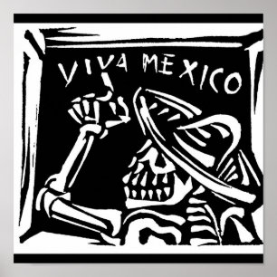Póster Viva México - El "Día de los Muertos" en México