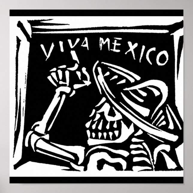 Póster Viva México - El "Día de los Muertos" en México (Frente)