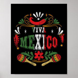 Póster Viva México México Cinco De Mayo Fiesta