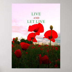 Póster Viva y deje vivo