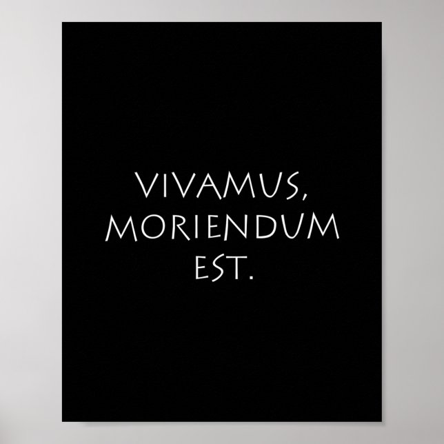 Póster Vivamus Moriendum Est (Frente)