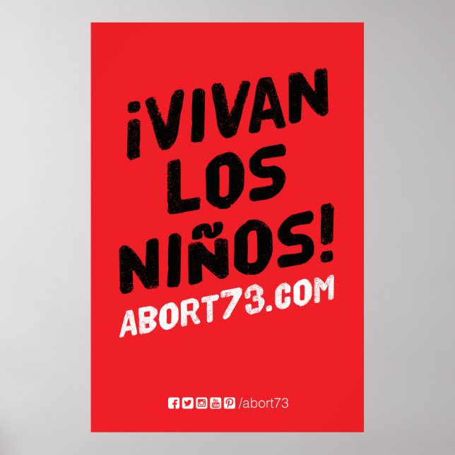 Póster ¡Vivan los Niños! Poster (Abort73.com) (Frente)