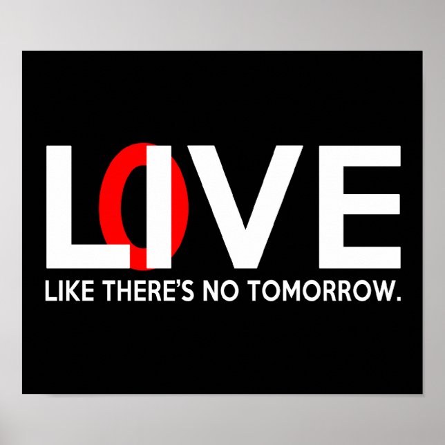 Póster Vive amor como si no hubiera mañana (Frente)