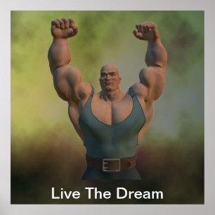Póster Vive el poster ideal del Weightlifter